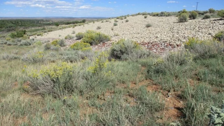 The northwest corner of the Monticello Disposal Cell