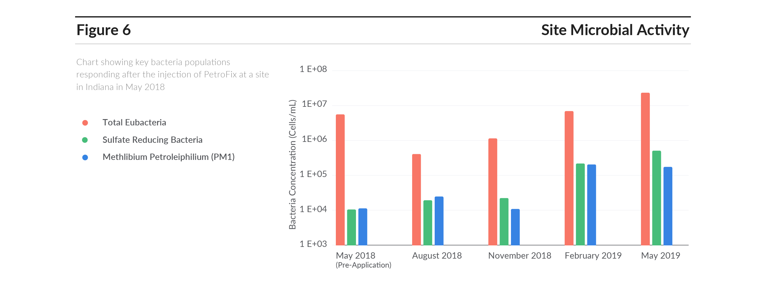 Site microbial activity