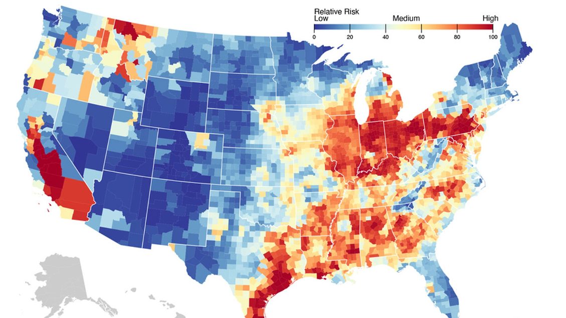 Computational model finds hot spots where environmental, economic risks ...