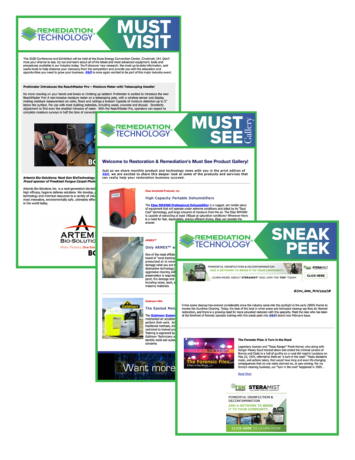 eBlast Examples